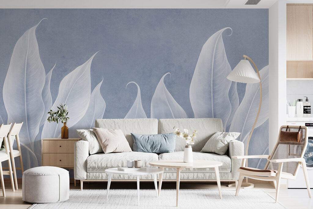 Aufstrebende Blätter in einem Interieur