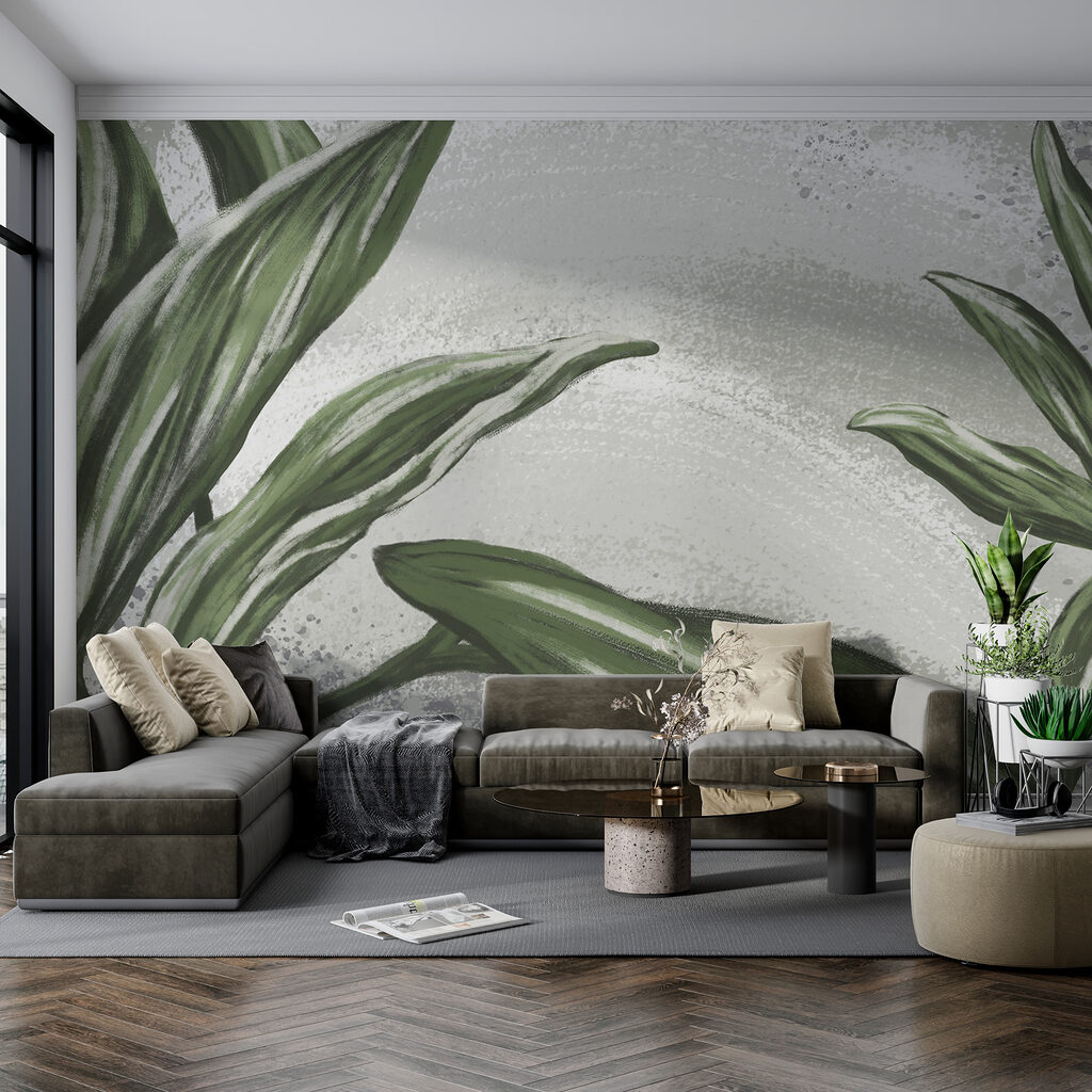 Lange gestreifte Blätter — Interieur 1