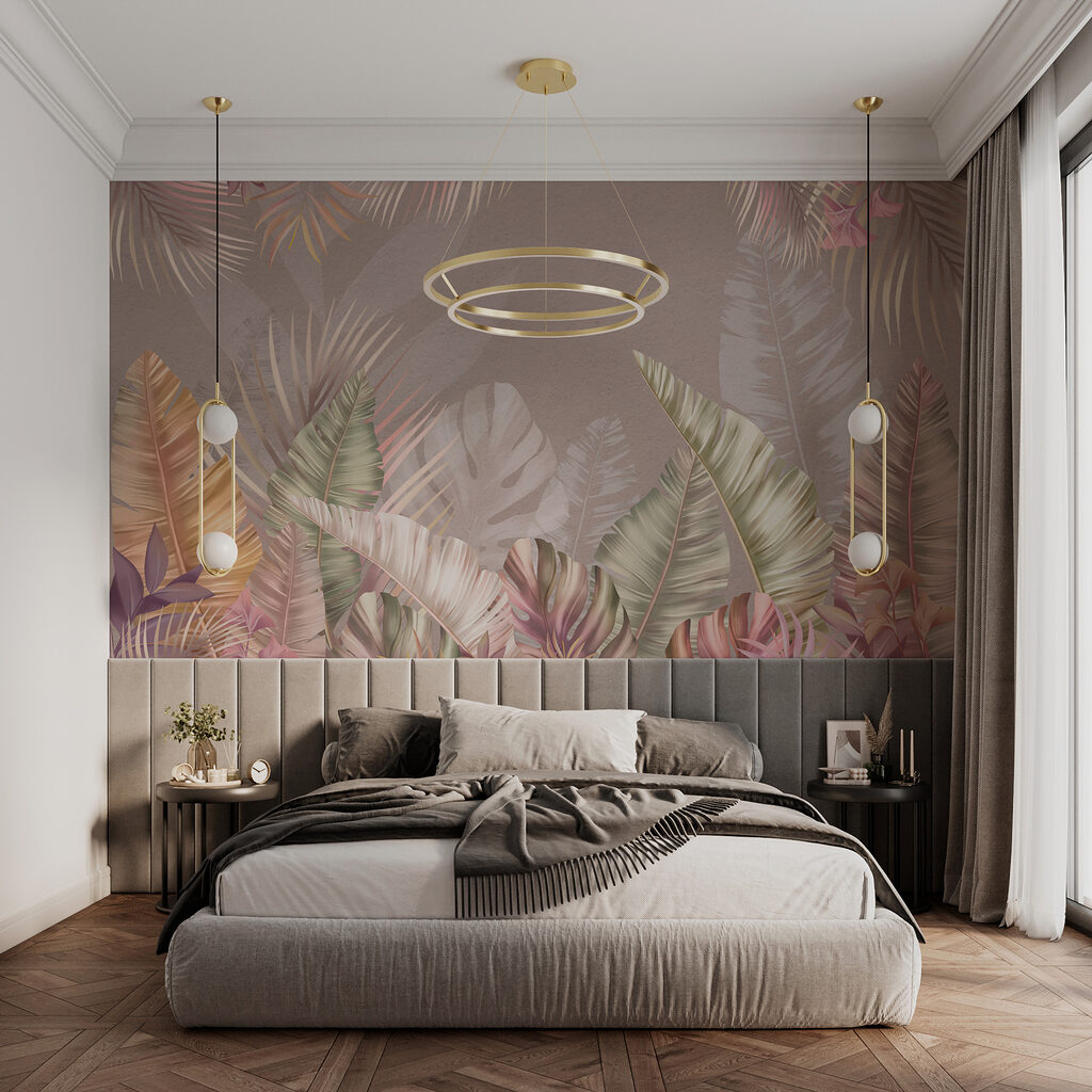 Tropische Blätter am Rand — Interieur 2