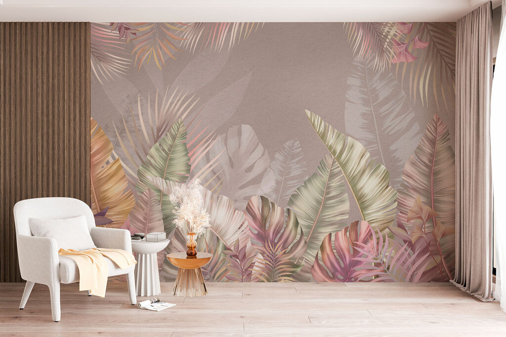 Tropische Blätter am Rand — Interieur 4
