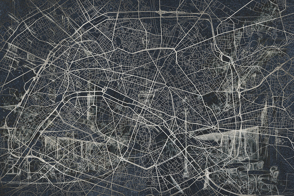 Feines Straßennetz — ganzes Design