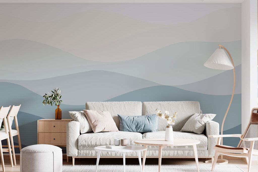Ruhige Hügelschichten in einem Interieur