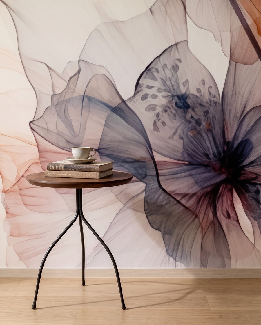Blüten aus Licht in einem Interieur