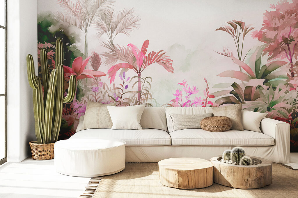 Tropengarten in einem Interieur