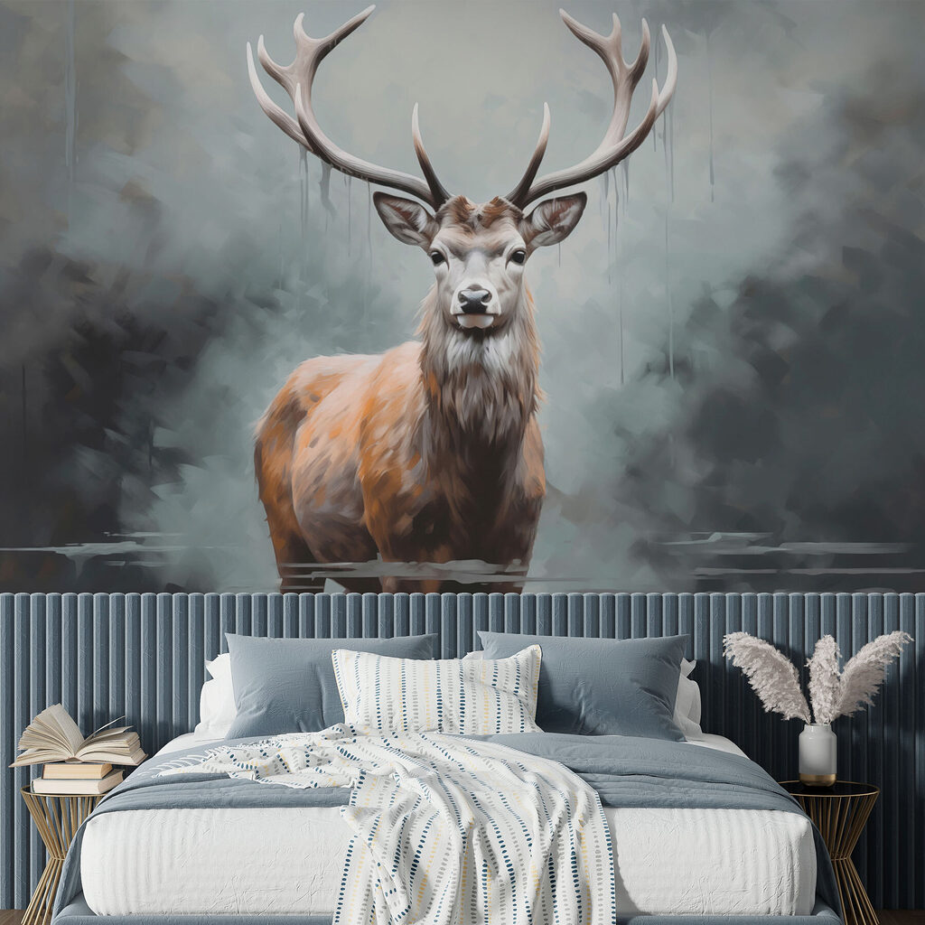 Hirsch im Nebel — Interieur 1