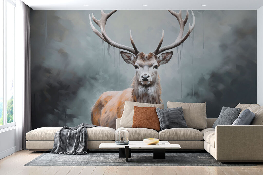 Hirsch im Nebel — Interieur 2