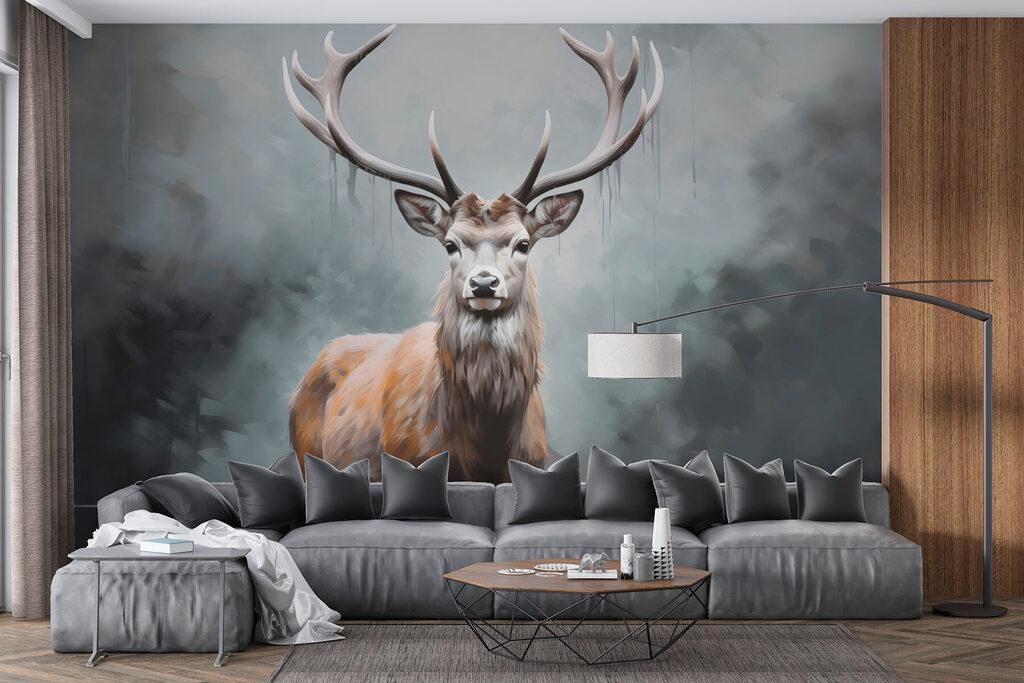 Hirsch im Nebel — Interieur 3