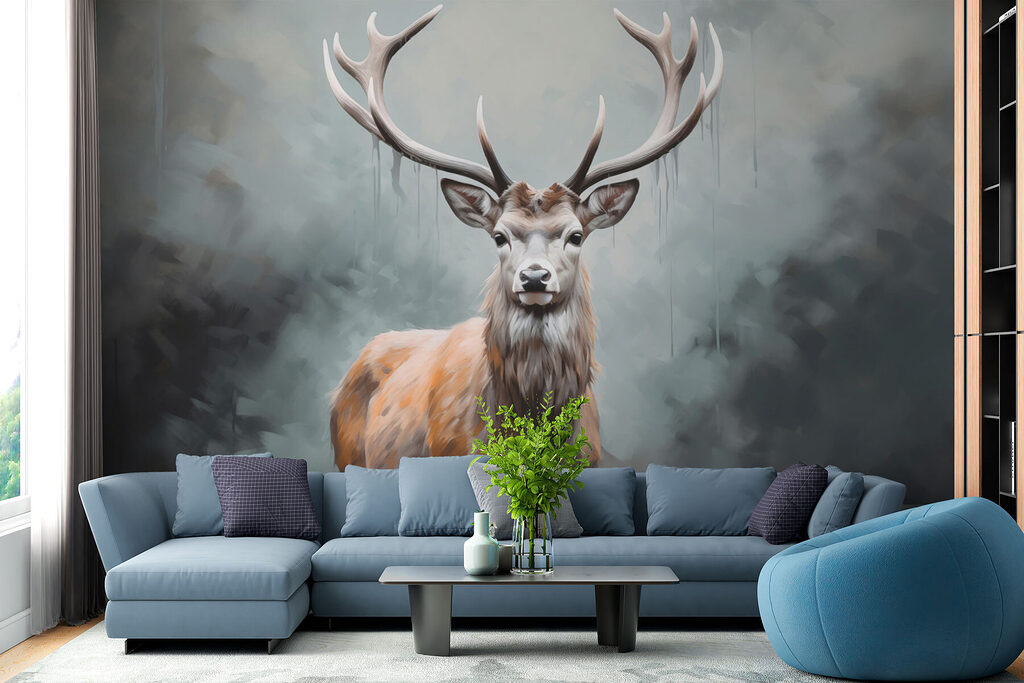 Hirsch im Nebel — Interieur 4