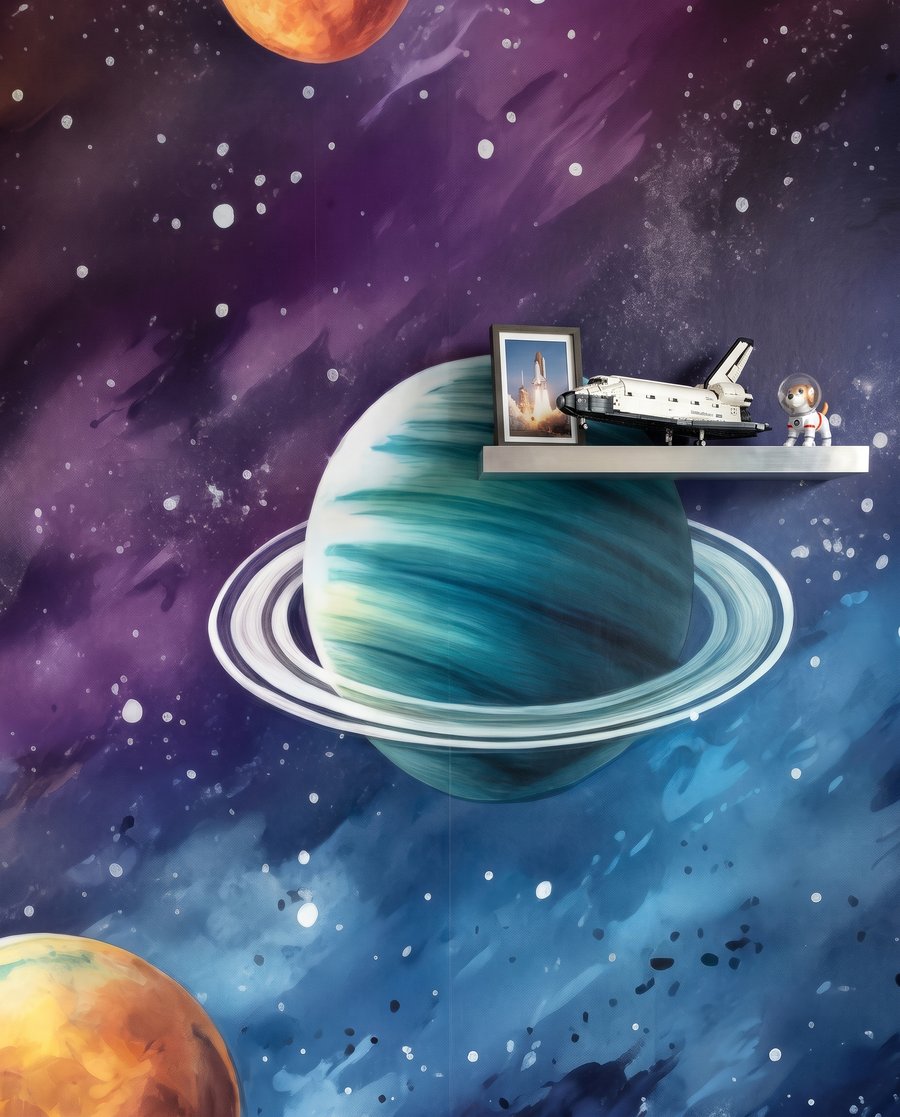 Planeten in einer Feuerwolke — Detail