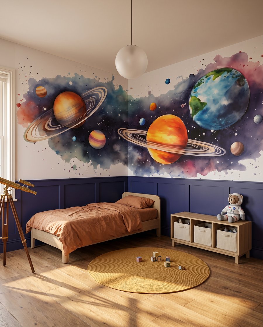 Planeten und Farbkleckse — Interieur 4