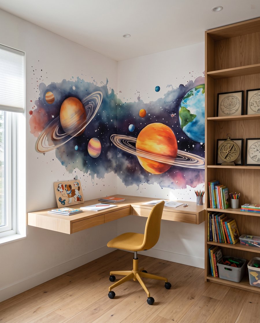 Planeten und Farbkleckse — Interieur 5