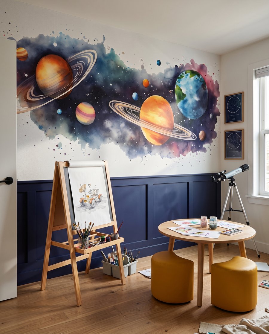 Planeten und Farbkleckse — Interieur 8
