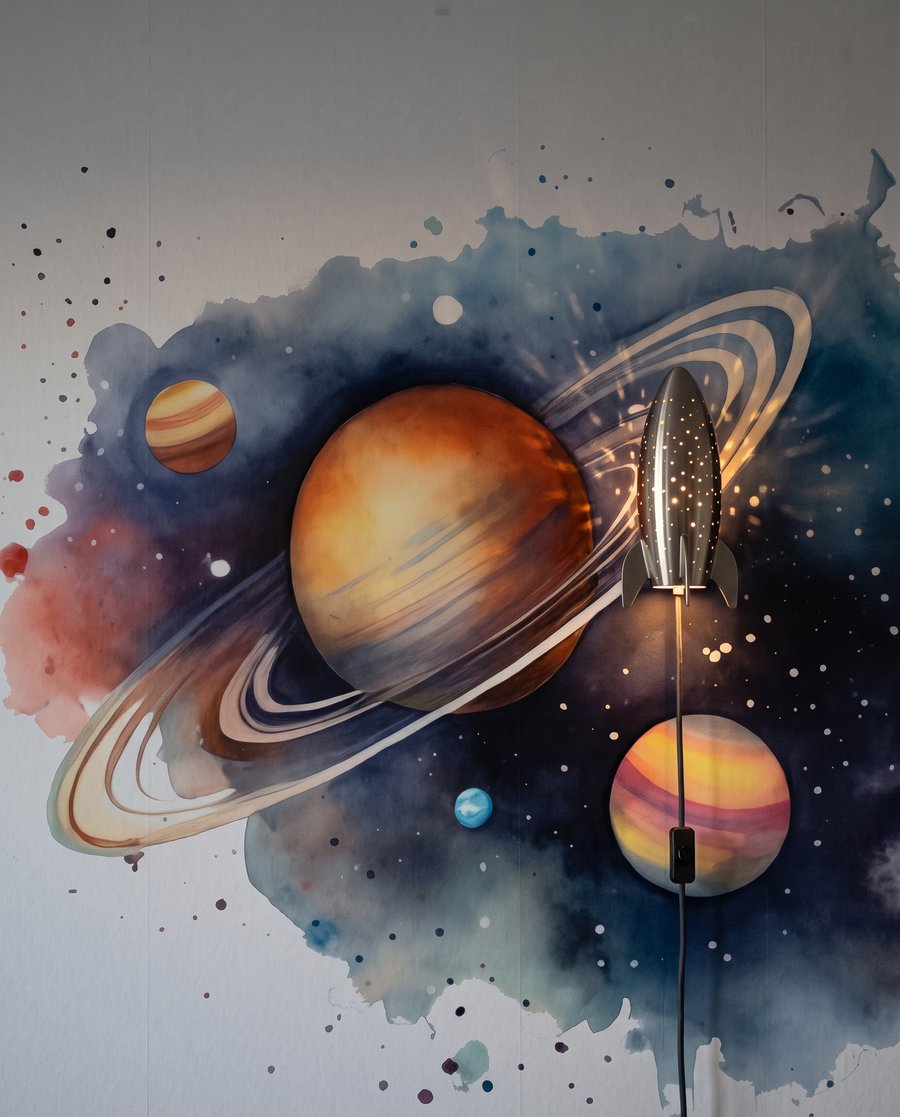 Planeten und Farbkleckse — Detail