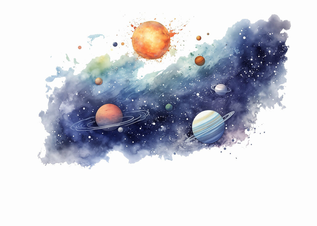 Sonne zwischen Sternen — ganzes Design