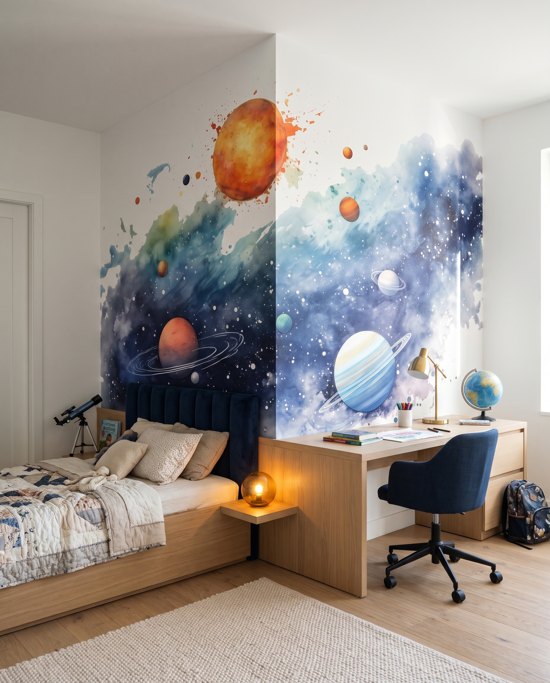 Sonne zwischen Sternen in einem Interieur