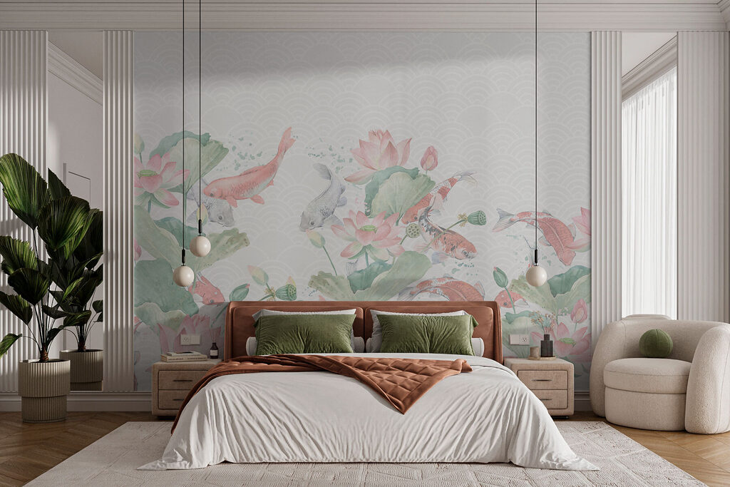 Fische zwischen Lotusblüten — Interieur 1