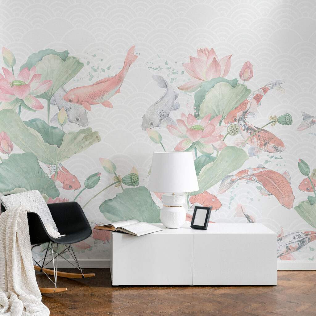 Fische zwischen Lotusblüten — Interieur 2