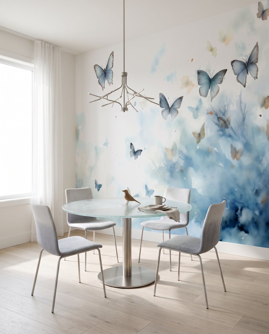 Schmetterlinge in blauen Wolken — Interieur 6
