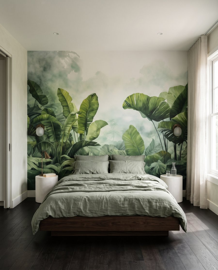 Großes Blatt im Waldlicht — Interieur 2