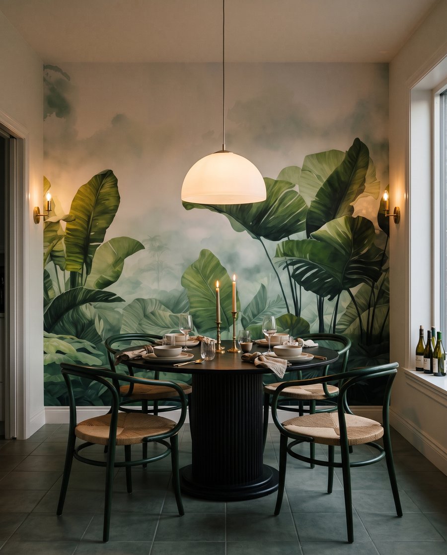 Großes Blatt im Waldlicht — Interieur 5