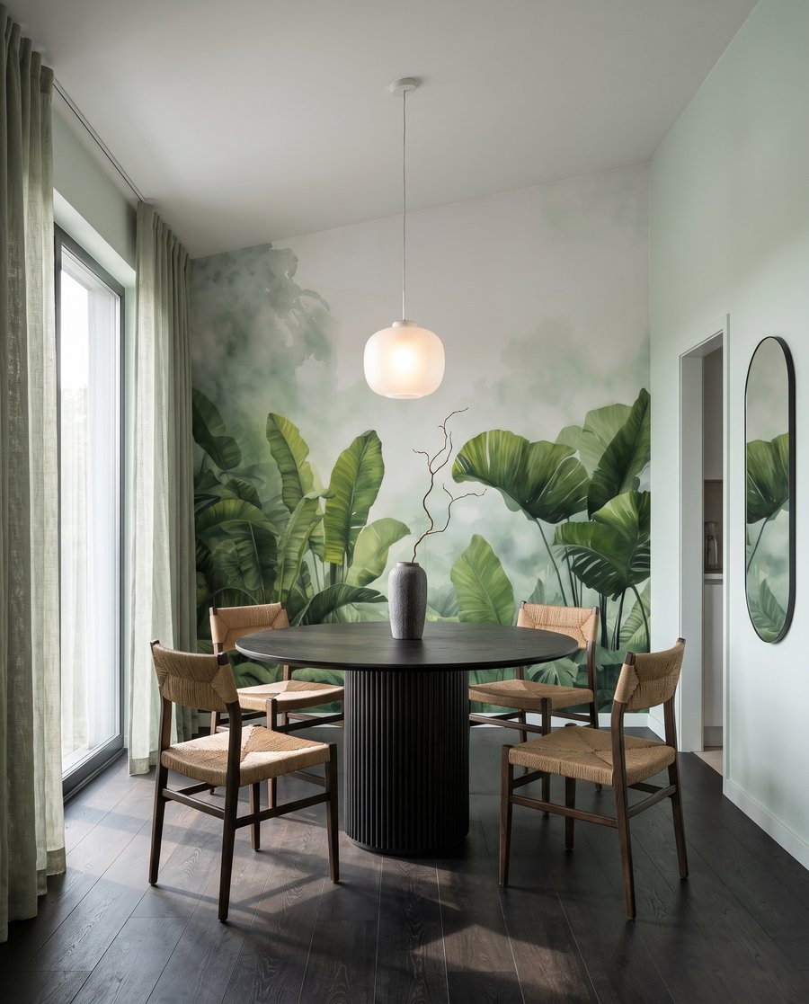 Großes Blatt im Waldlicht — Interieur 6
