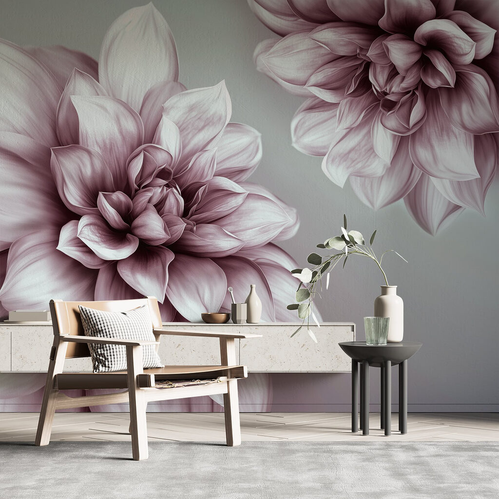 Blüten mit tiefen Schatten in einem Interieur