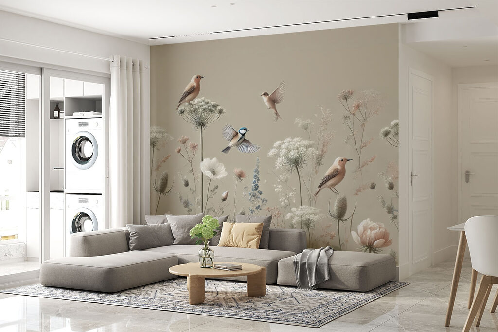 Vögel zwischen Blüten — Interieur 3