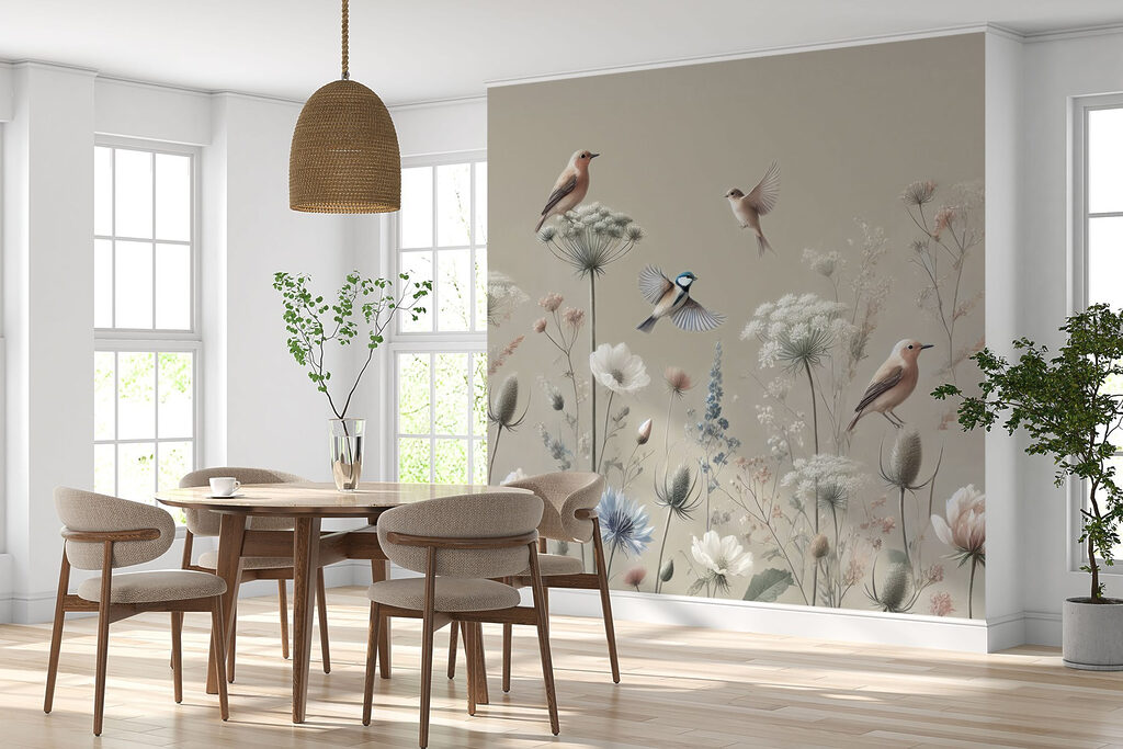 Vögel zwischen Blüten — Interieur 4