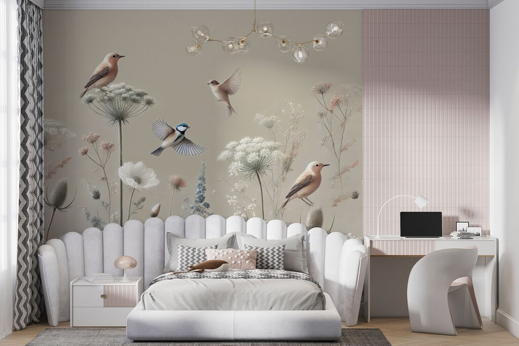 Vögel zwischen Blüten — Interieur 7
