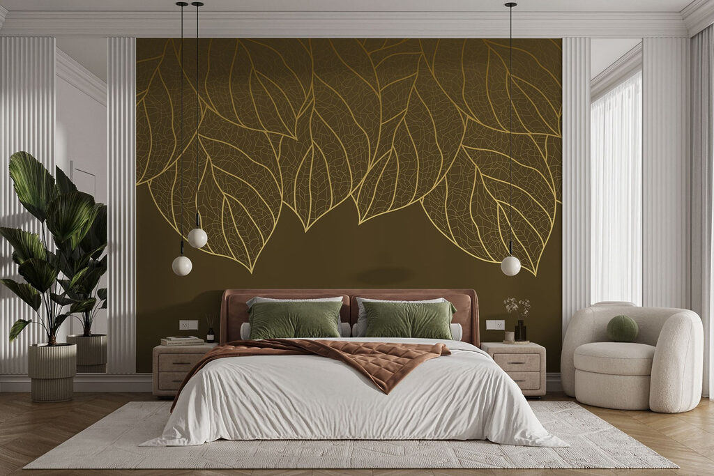 Hängende goldene Blattadern — Interieur 1