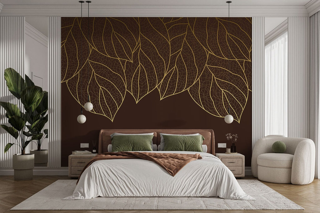 Hängende goldene Blattadern — Interieur 1