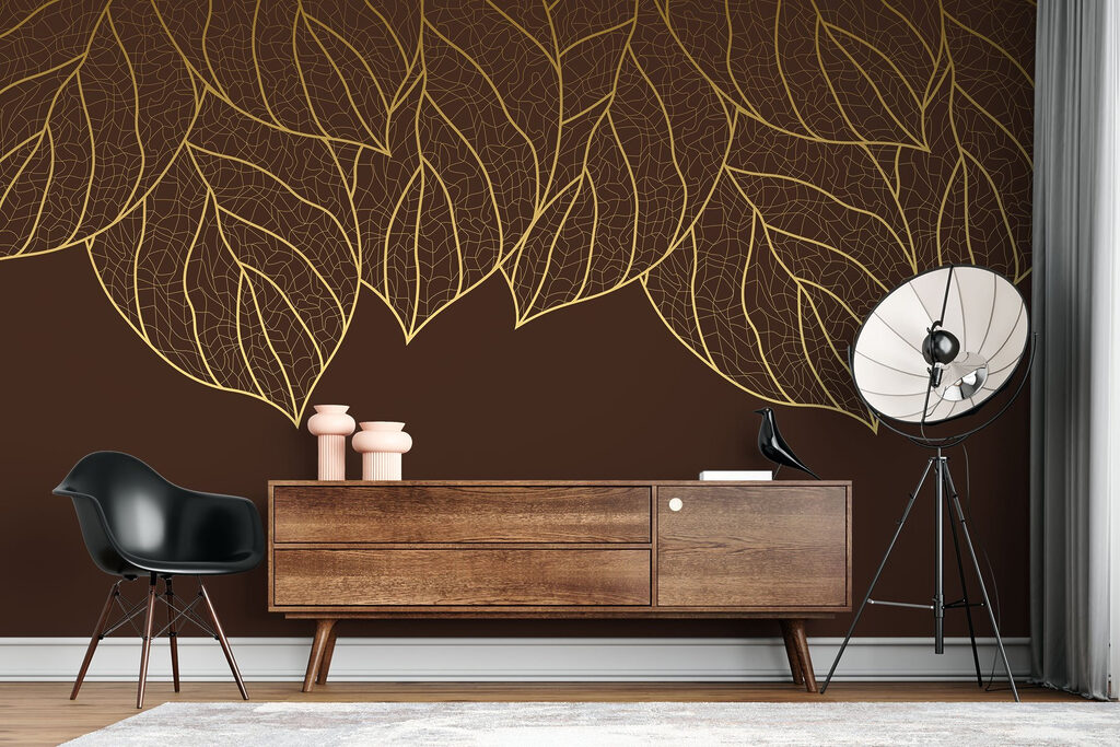 Hängende goldene Blattadern — Interieur 2
