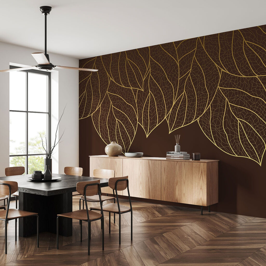 Hängende goldene Blattadern — Interieur 3