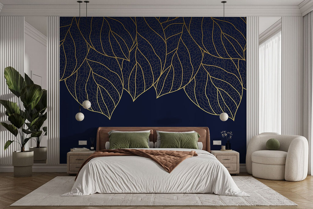 Hängende goldene Blattadern — Interieur 1