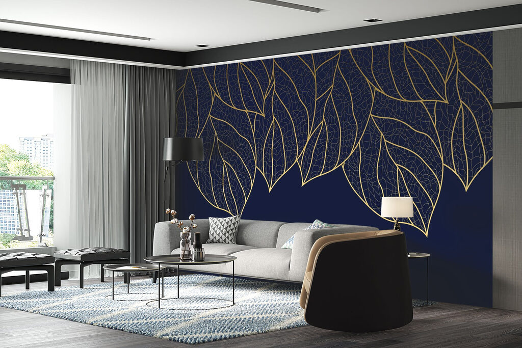 Hängende goldene Blattadern — Interieur 2
