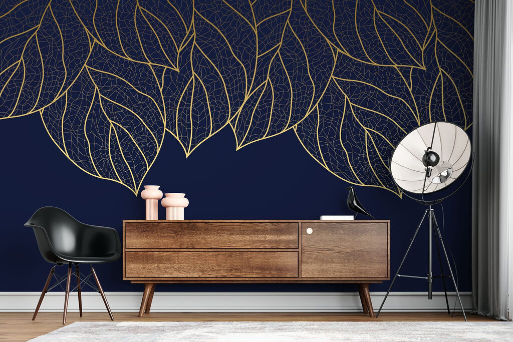Hängende goldene Blattadern — Interieur 3