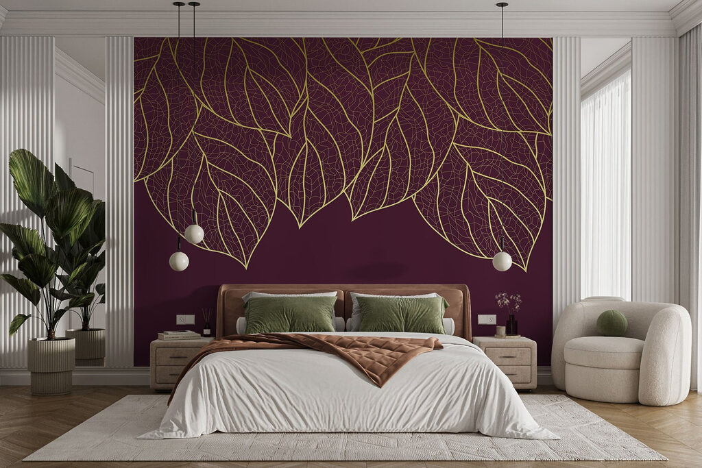 Hängende goldene Blattadern — Interieur 1