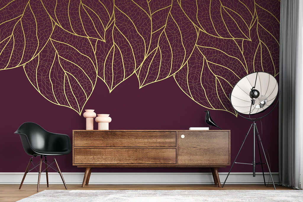 Hängende goldene Blattadern — Interieur 2