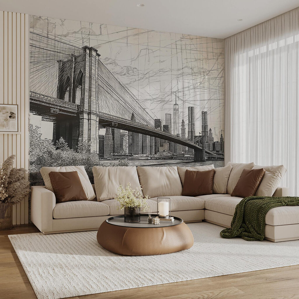 Skizze einer Hängebrücke — Interieur 3