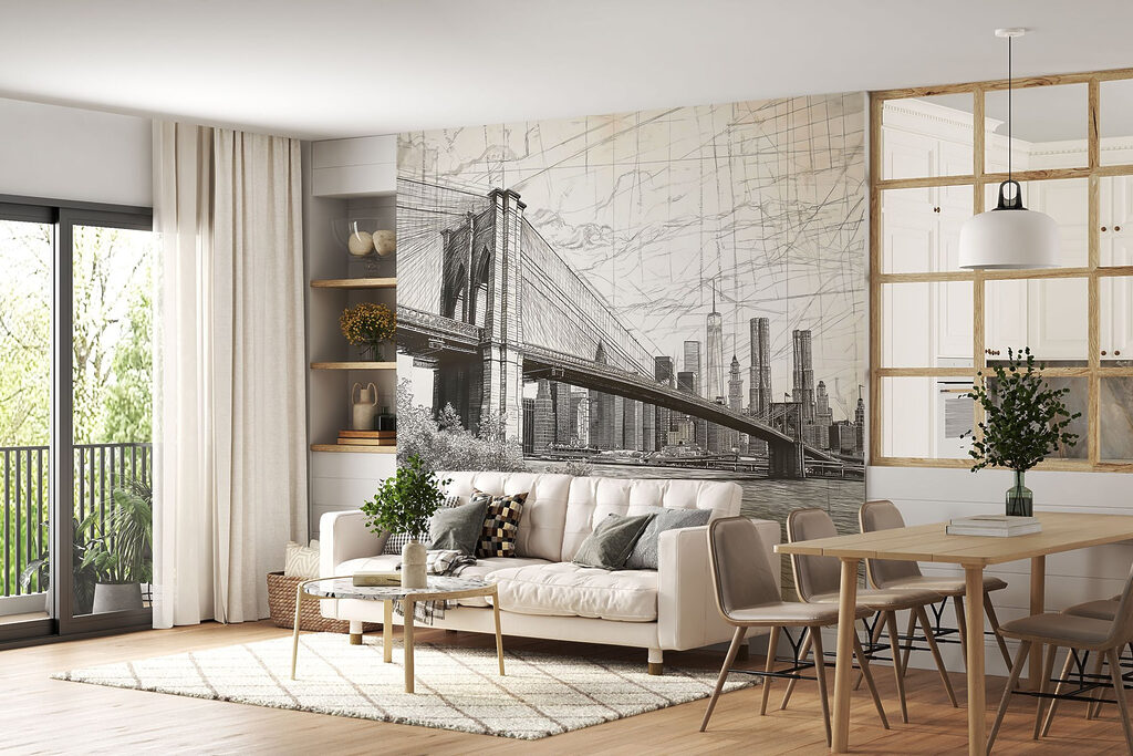 Skizze einer Hängebrücke — Interieur 4
