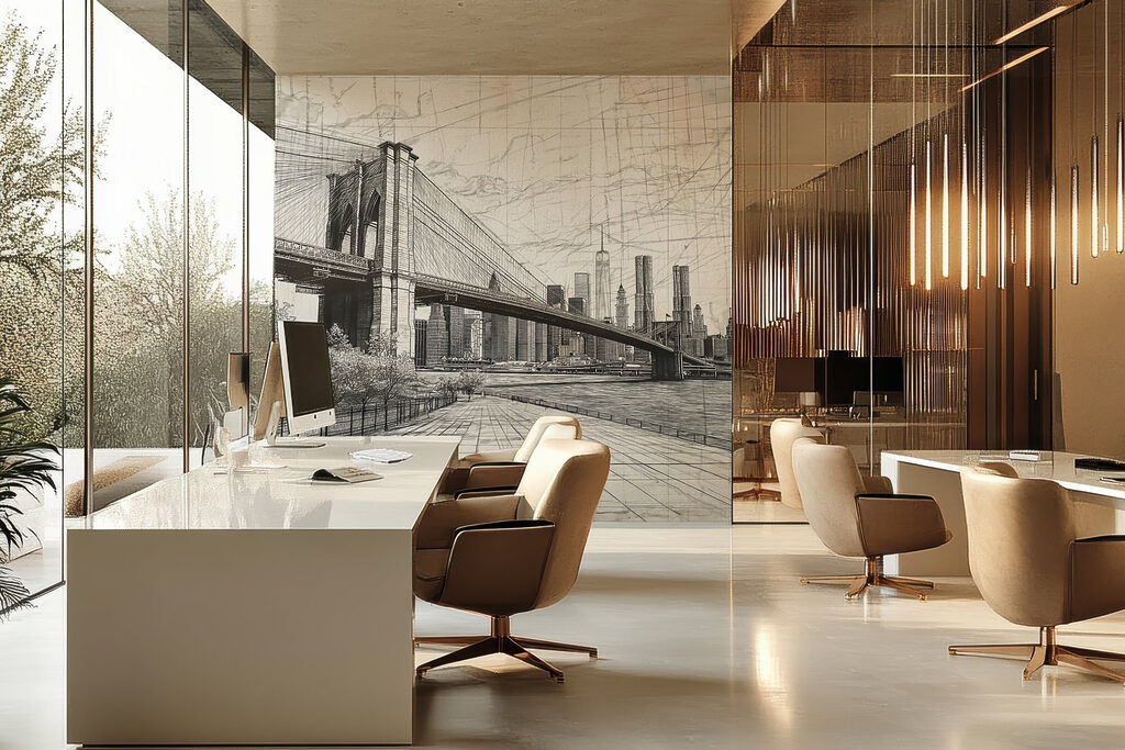 Skizze einer Hängebrücke — Interieur 5