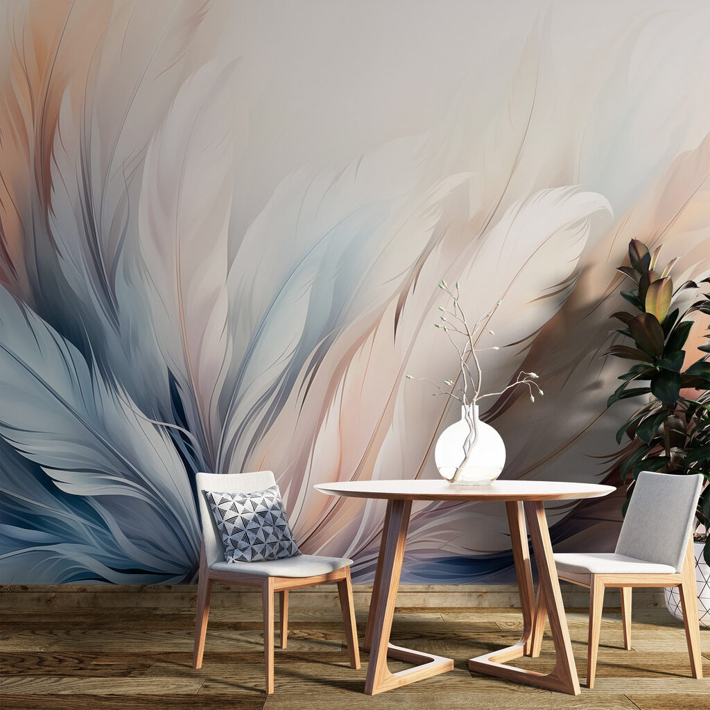 Blätter im Morgenlicht in einem Interieur