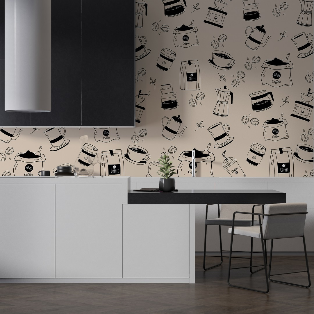 Verspielte Kaffeekännchen — Interieur 1