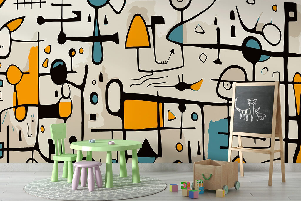 Augen und grafische Formen — Interieur 1
