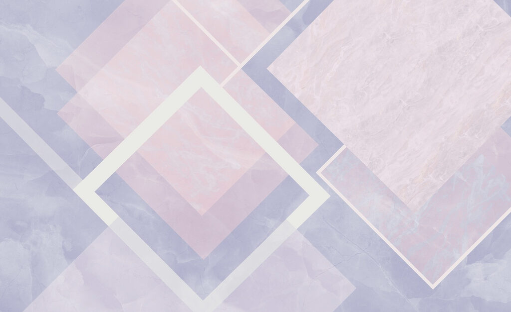 Weiße Rauten auf Farbflächen — ganzes Design