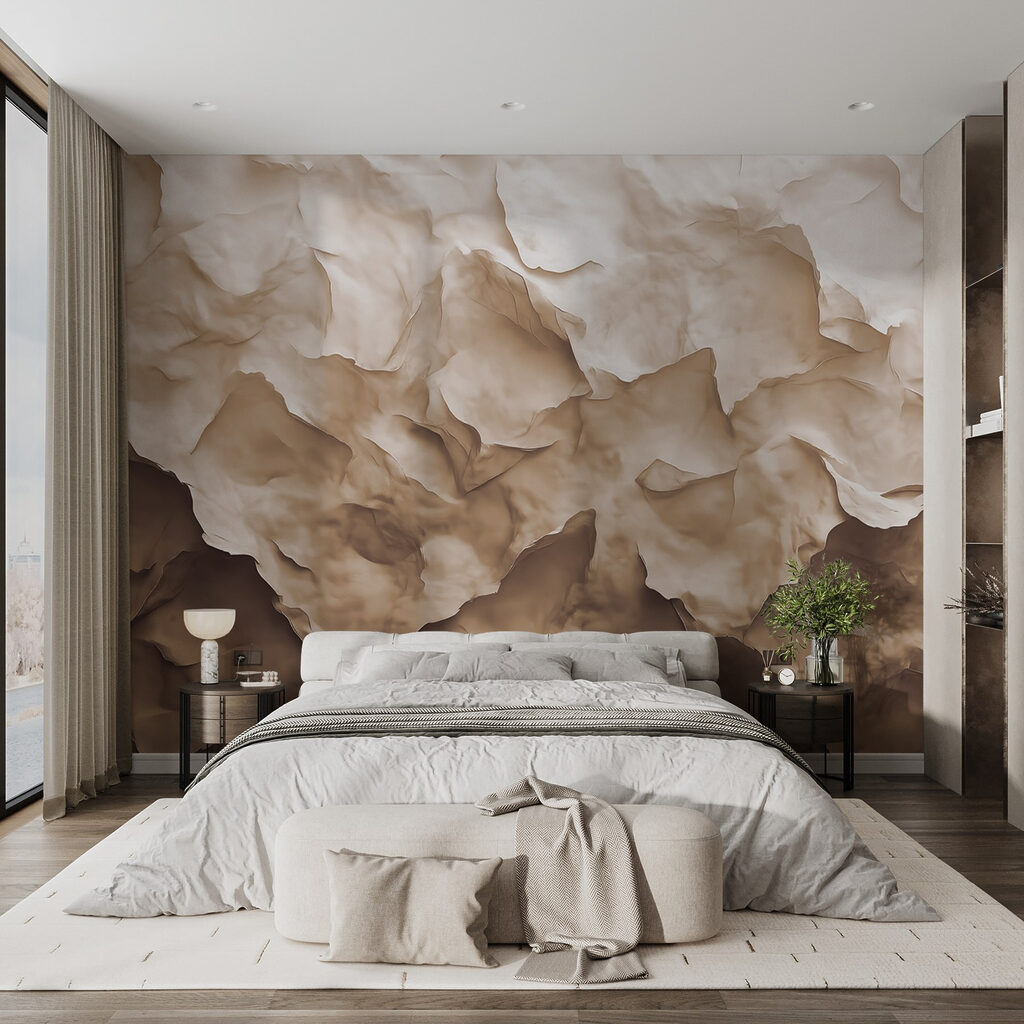 Felsen im sanften Schatten in einem Interieur