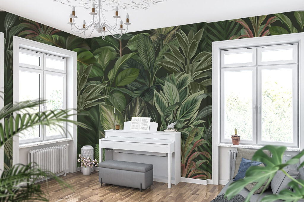 Dschungel in tiefem Grün — Interieur 3
