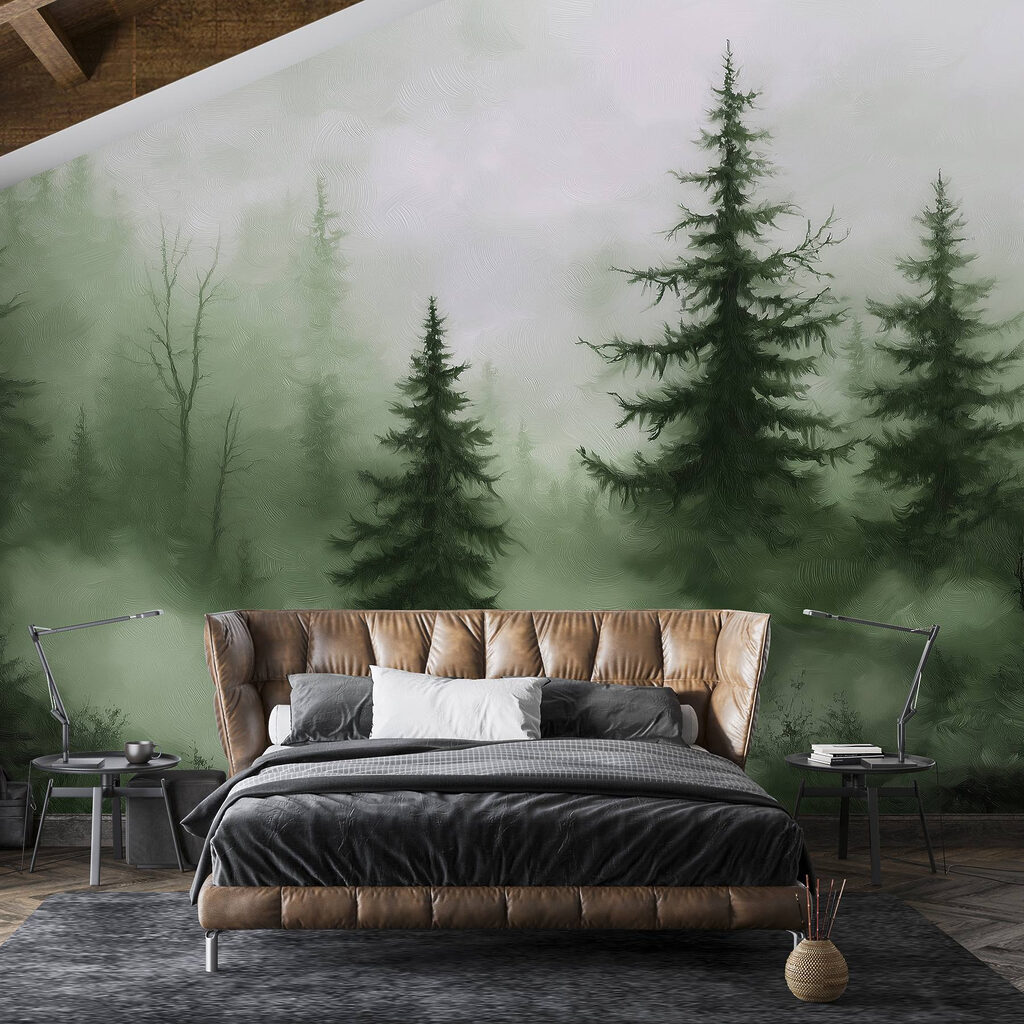 Dunkle Tannen im Nebel — Interieur 3