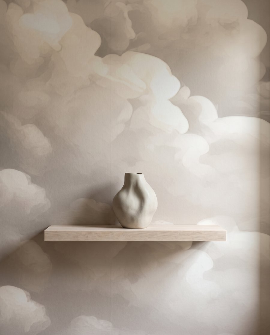 Sanftes Licht zwischen Wolken — Detail
