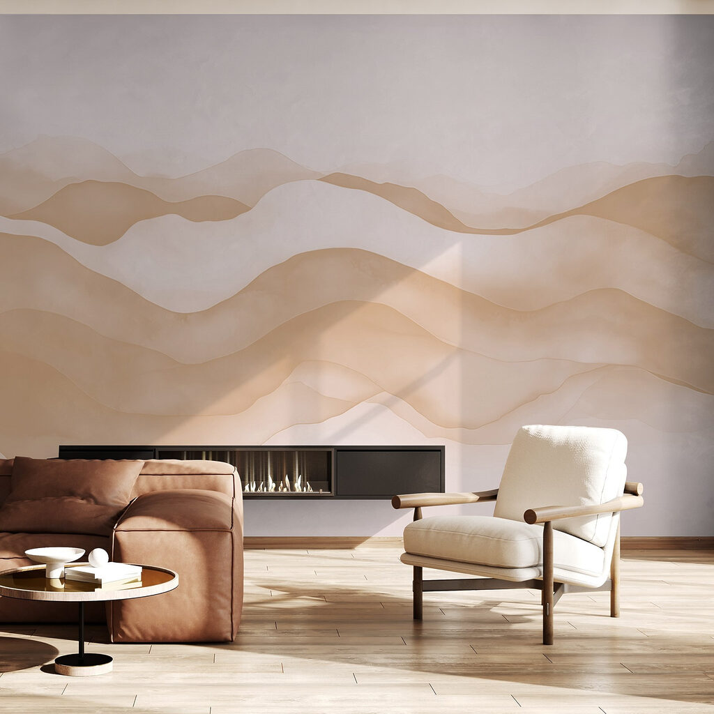 Wogende Dünen in einem Interieur